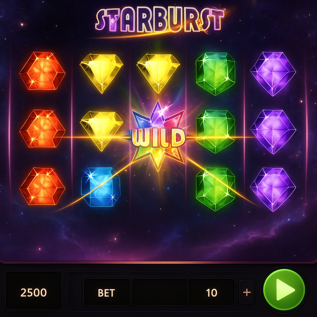 LaraBet - Starburst Slot Game - NetEnt
